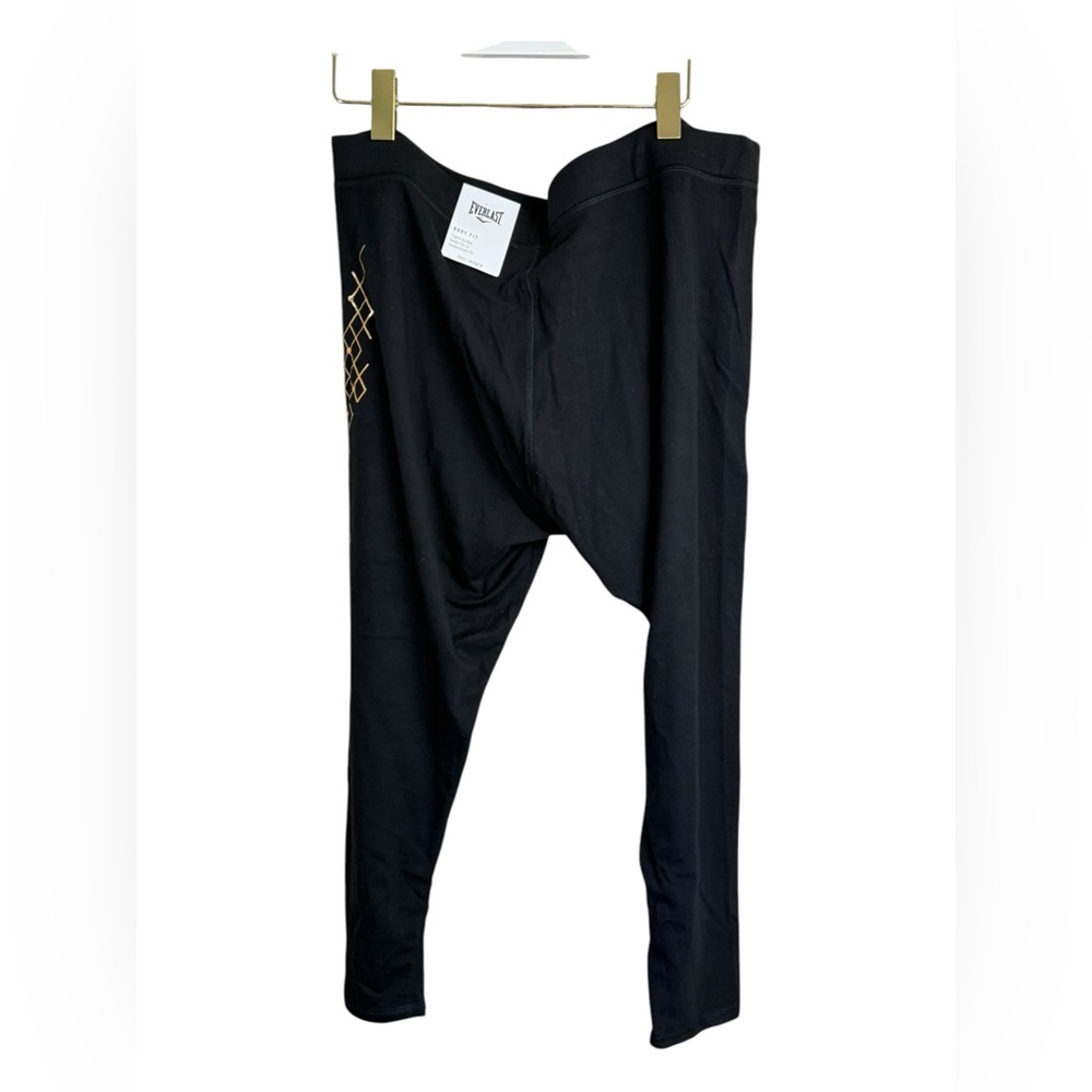 Everlast‎ Black Athletic Leggings Women’s Plus Size 2X Workout Gym